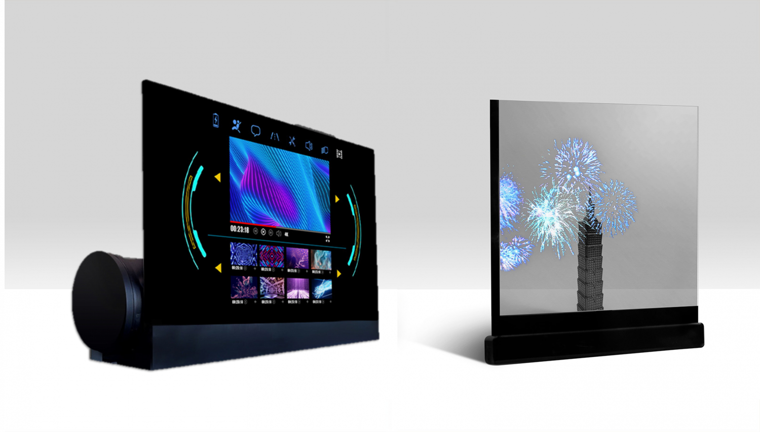 可捲式、折疊性、高透明